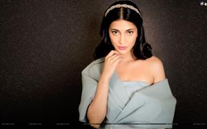 Shruti Haasan looks like a doll in Pewter shade dress